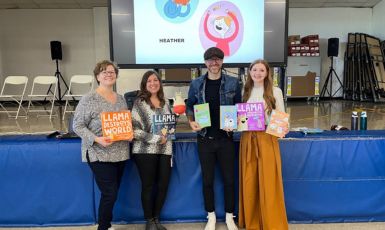  Author Jonathan Stutzman and illustrator Heather Fox Visit School Street